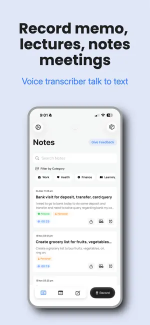 Voicenotes & Calendar: Voicely screenshot 2