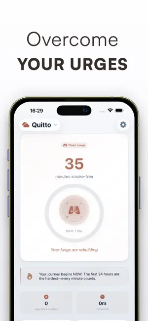 Quit Smoking App - Quitto screenshot 1