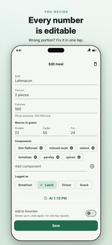 Calorie Macro Tracker - Porsi Screenshot 3 of 8