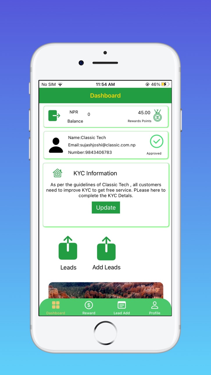 iPhone screenshot