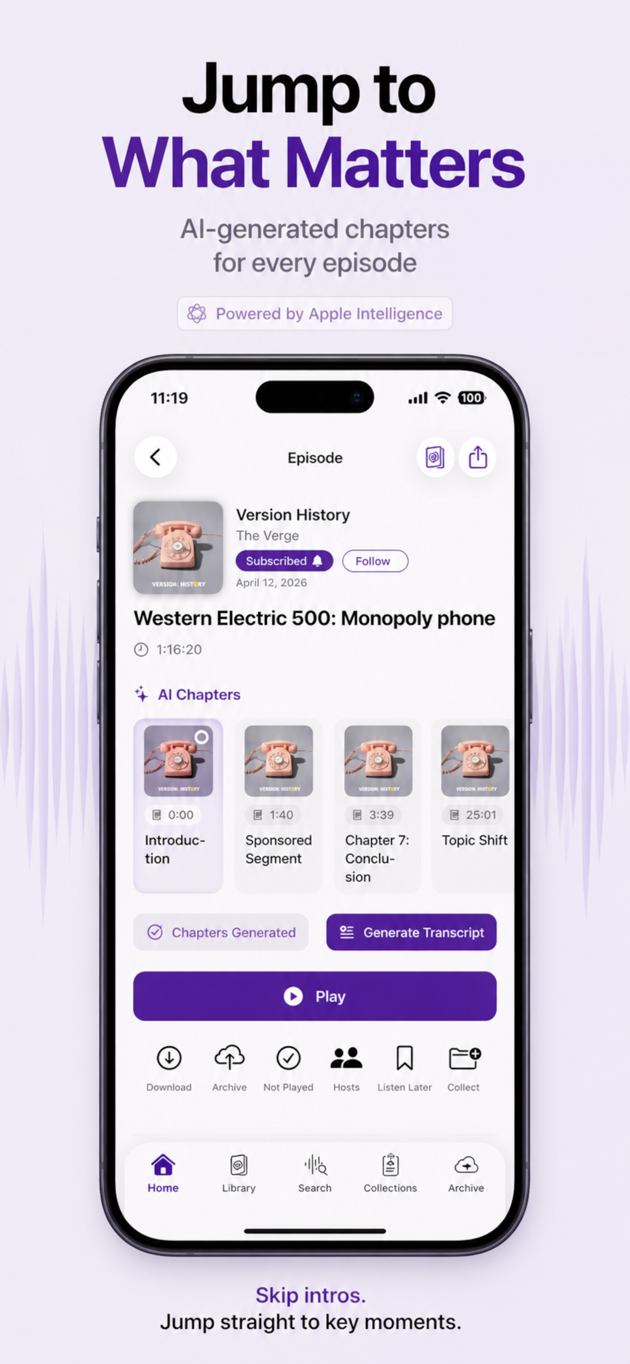 CastKeeper: Podcast Player