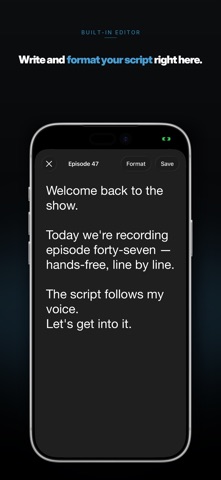 Screenshot 3 of Voice Teleprompter Lite App