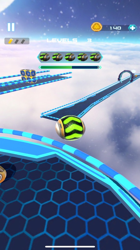 Space Rolling Balls Race screenshot 1