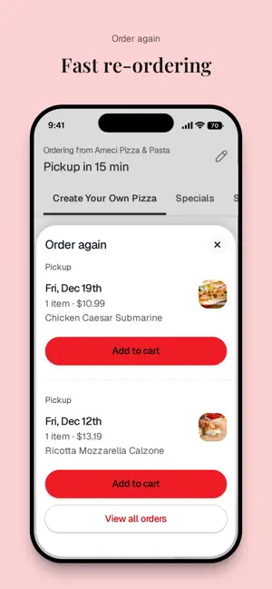 Ameci Pizza & Pasta screenshot 4