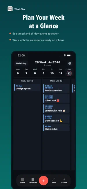 WeekPilot screenshot 4
