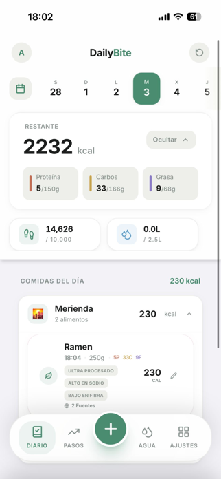 DailyBite: Calorie Counter Screenshot 2 of 7