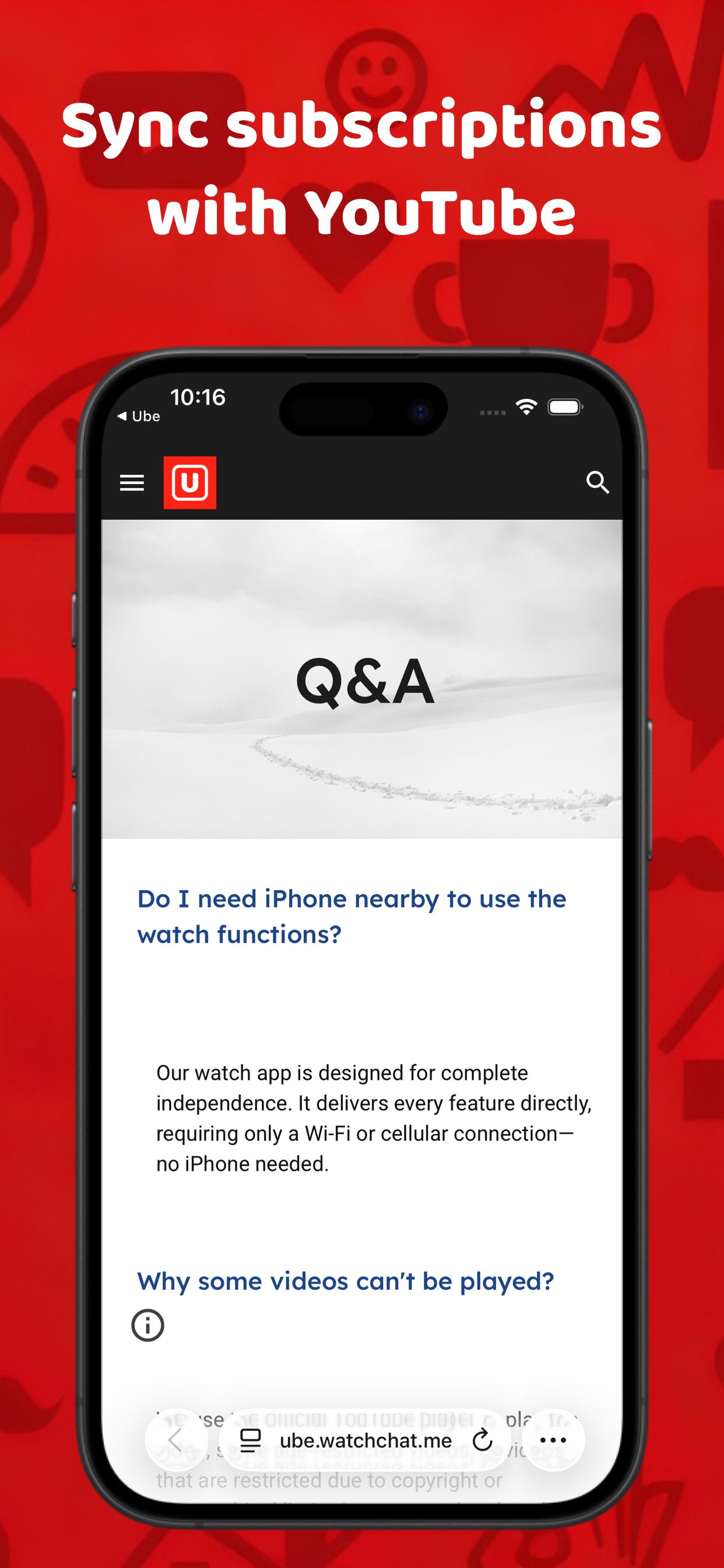 Ube: Videos on Watch