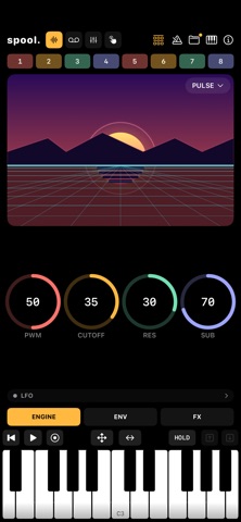 spool. – Tape Synth iPhone screenshot