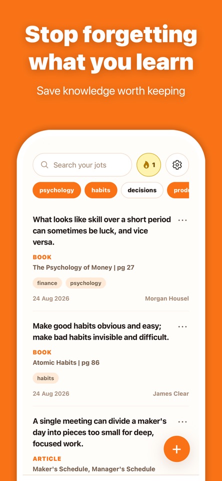 Jotter: Remember What Matters screenshot 1