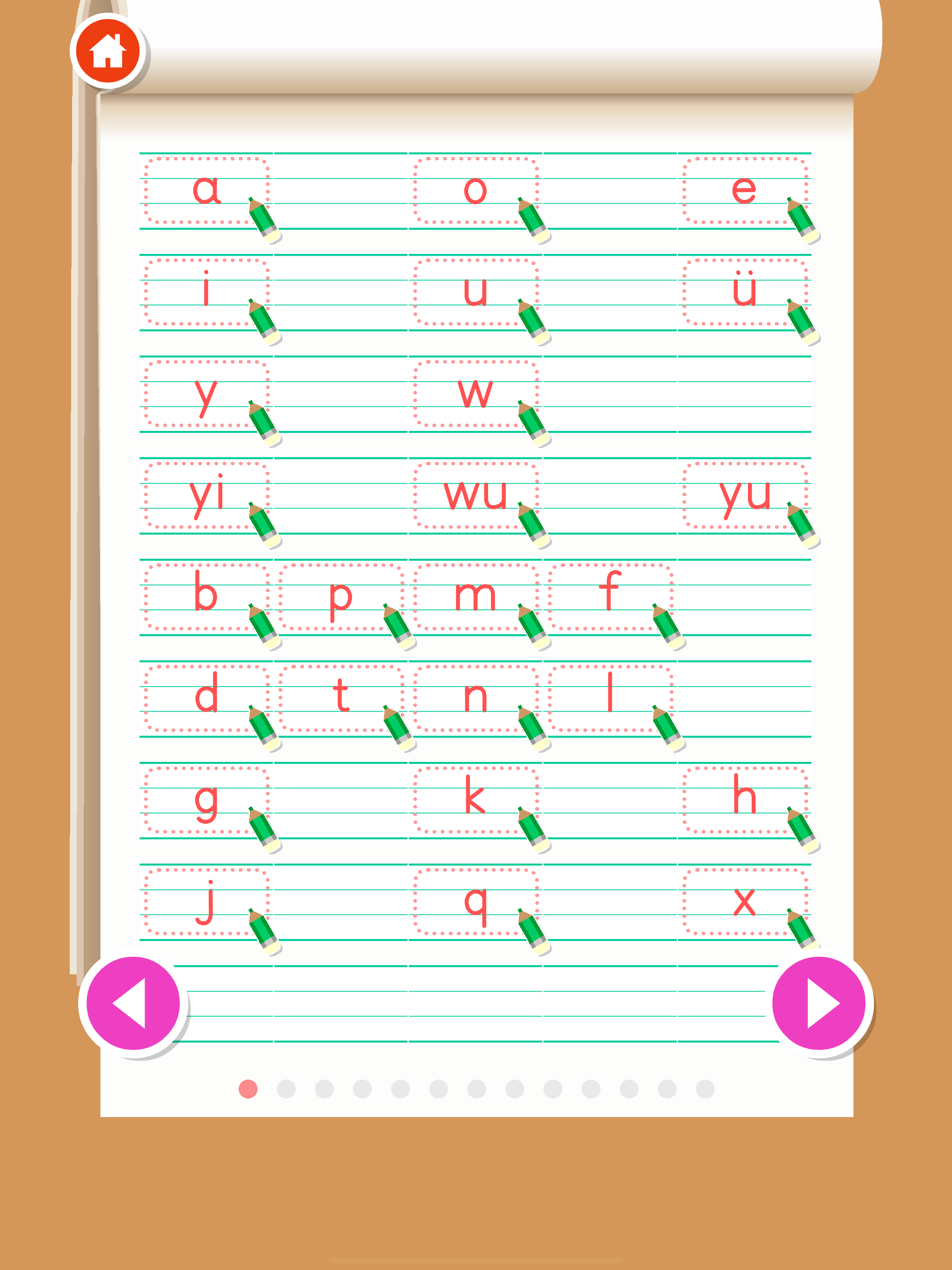Write Chinese Pinyin ABC