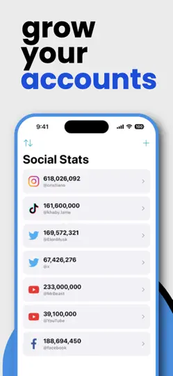 Captura de pantalla de Social Media Management Widget en iPhone 1