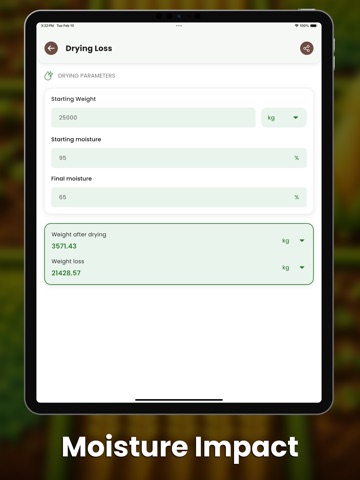 Farming Calculator iPad screenshot
