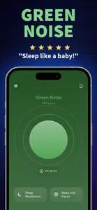 Green Noise Calm Sleep Sounds screenshot #2 for iPhone