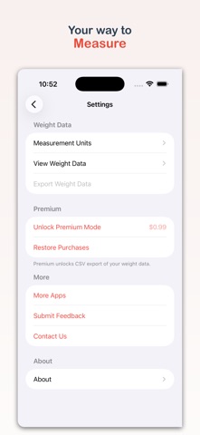 Watch Weight: Daily Tracker Screenshot 3 of 3