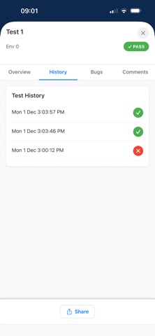 Tesults screenshot
