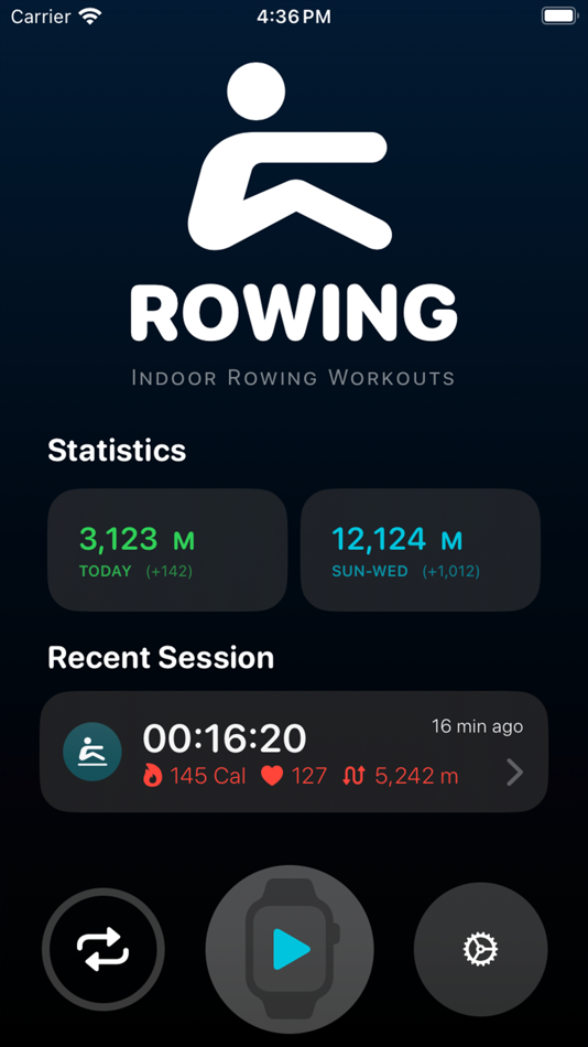 #1. Rowing Workout (iOS) By: Christoph Gogolin