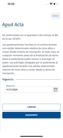 Apoderamiento APUD ACTA móvil Screenshot 4 of 7