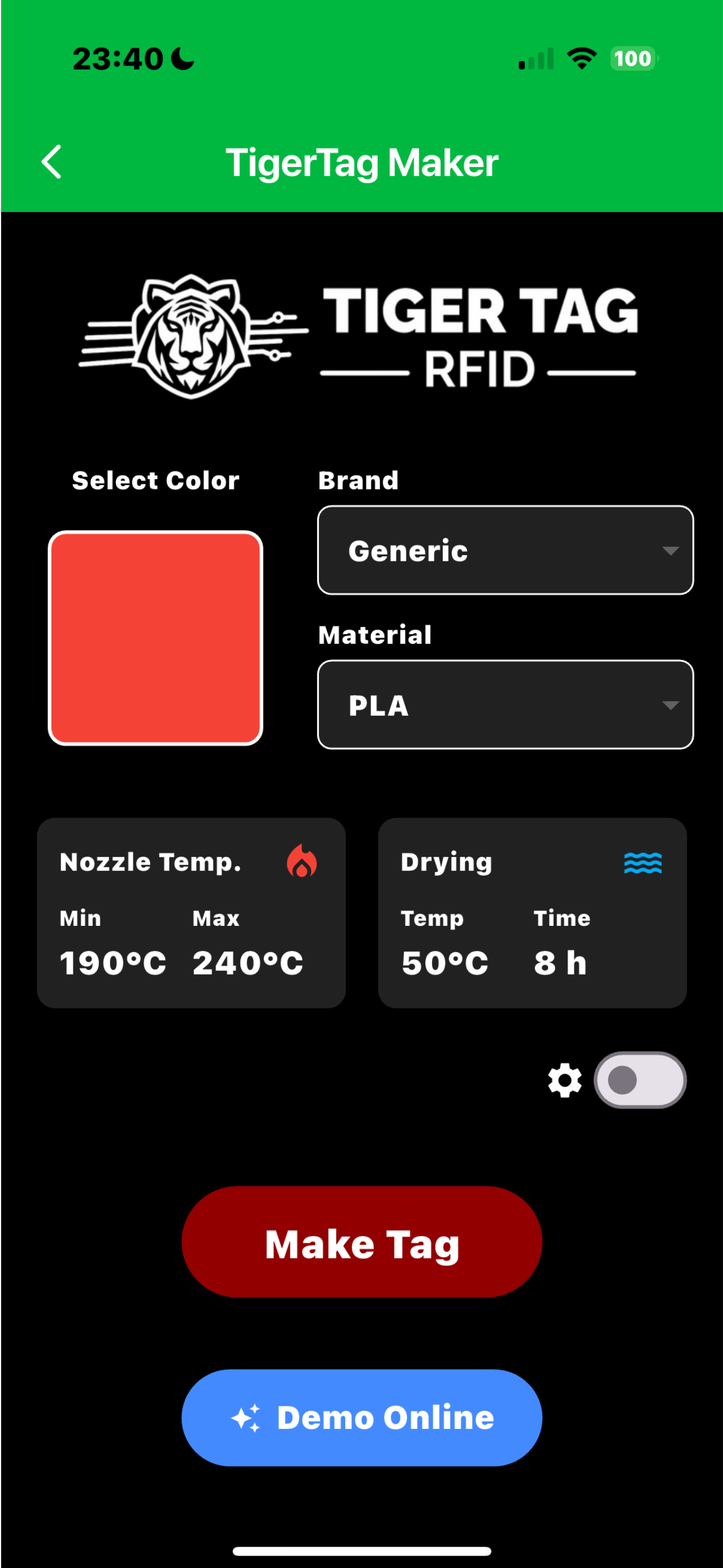 TigerTag RFID Connect screenshot 4
