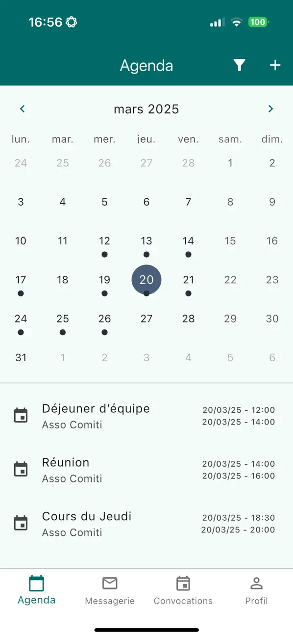 Screenshot #1 pour Comiti Asso