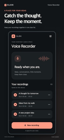 Voice Recorder - SLOX Screenshot 1 of 4