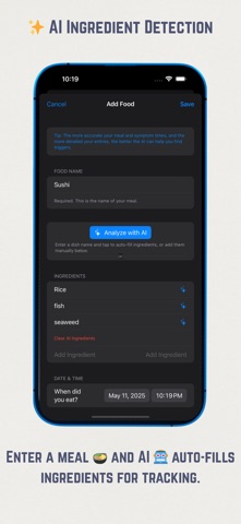 Symptom Tracker – AI Log iPhone screenshot