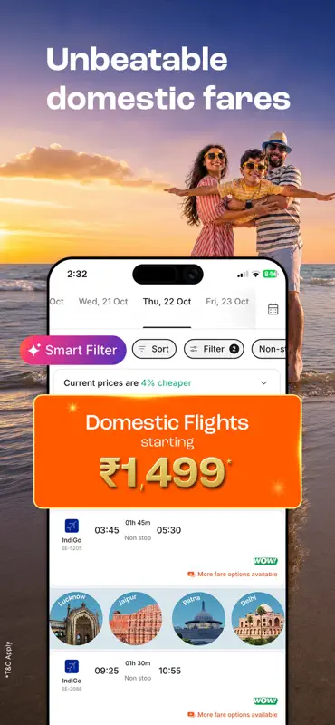 Cleartrip Flights, Hotels, Bus screenshot 2 of 8