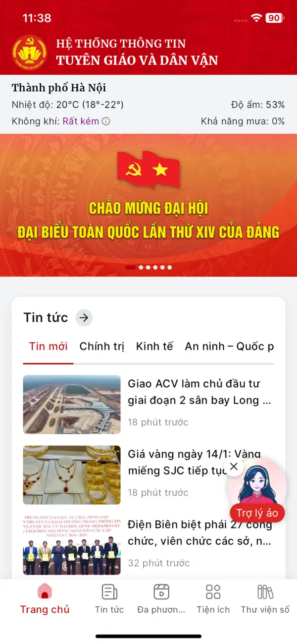 Screenshot #1 pour Tuyên giáo và Dân vận