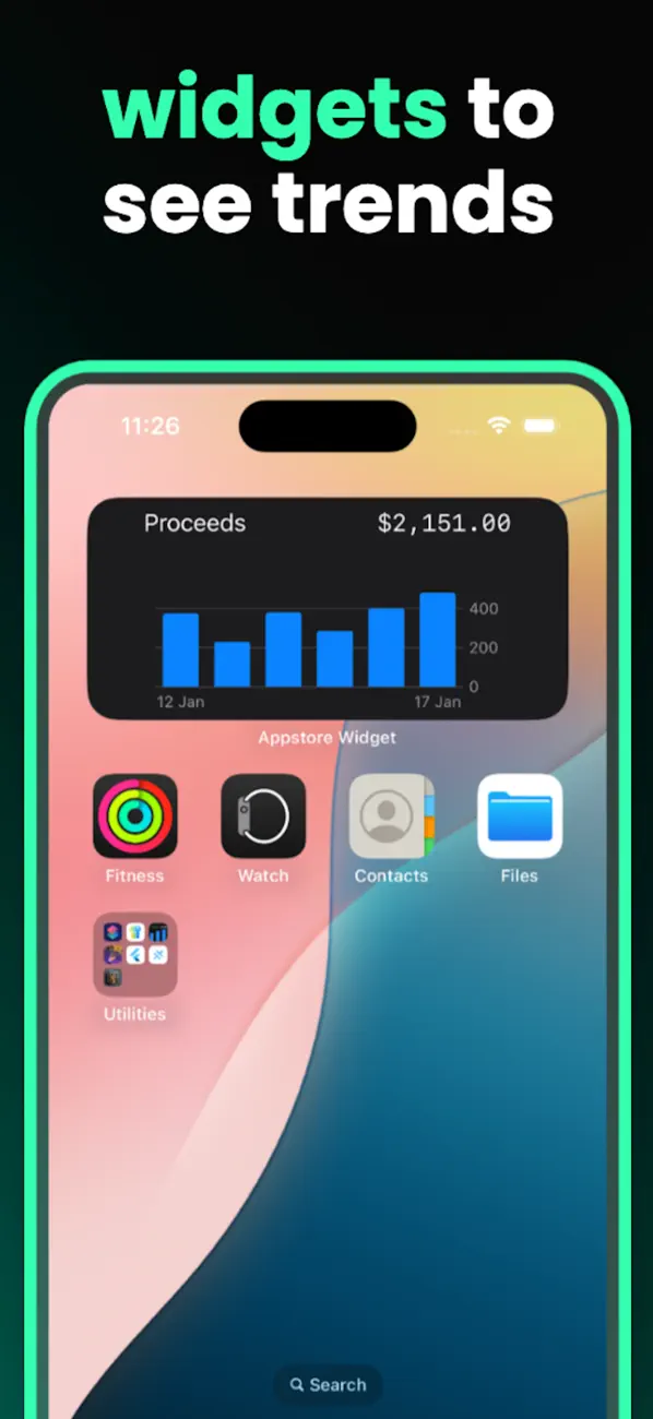 #2. Store Analytics App & Widget (iOS) Ved: Slava Slutsker