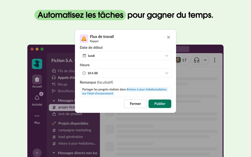 Screenshot #1 pour Slack for Desktop