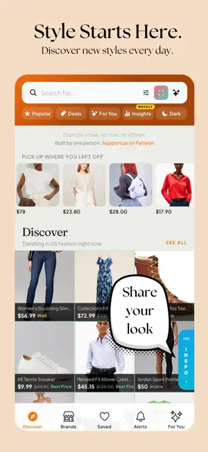 Bazenda - AI Fashion Discovery screenshot 2