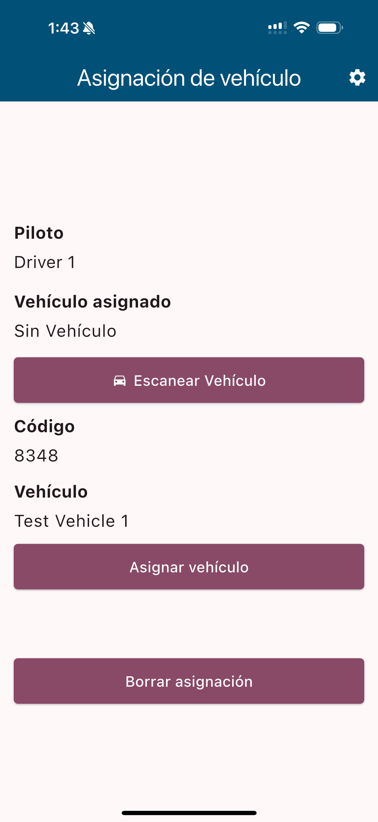 Asignación de Vehículos