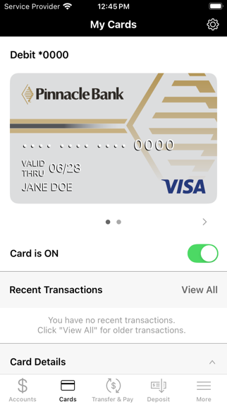Pinnacle Bank Texas Screenshot