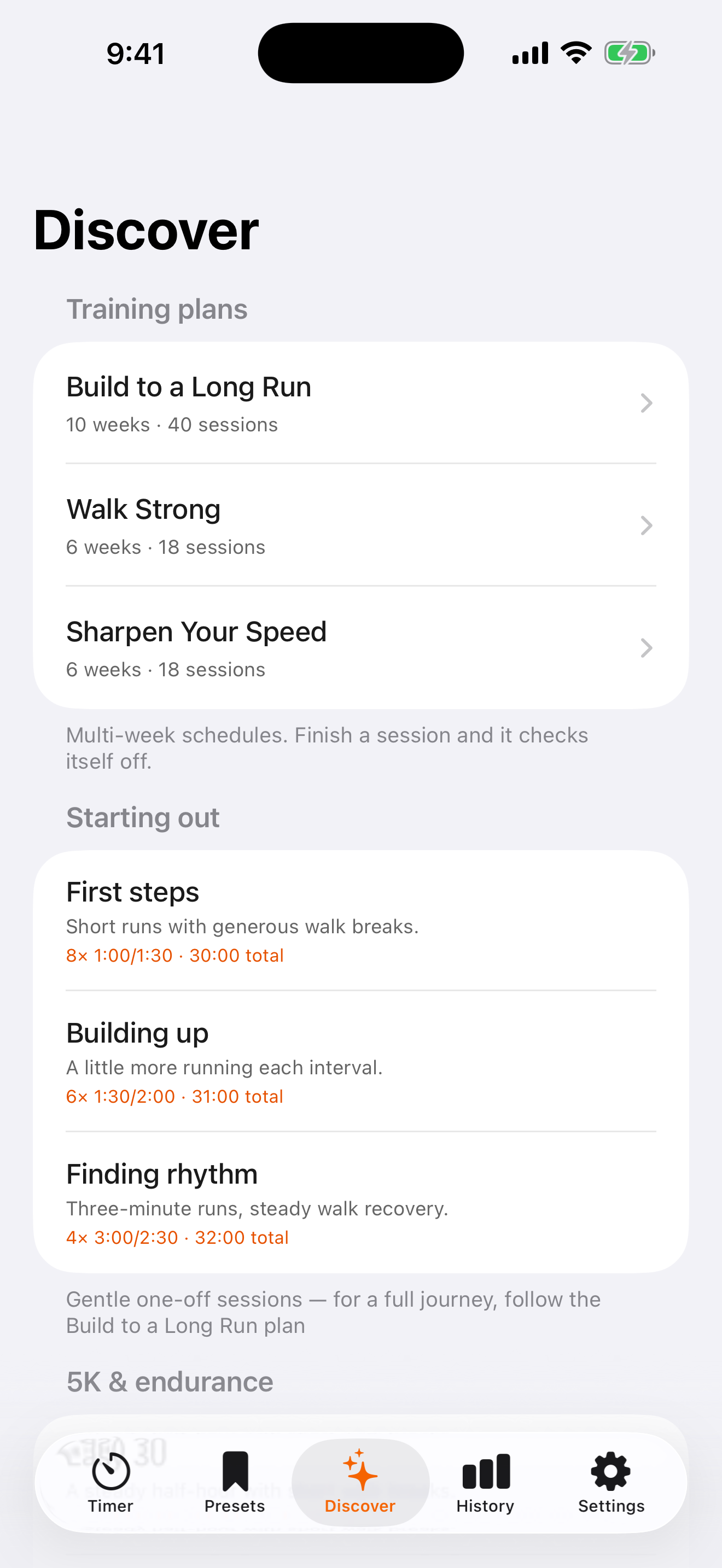 Cadence: Run Walk Timer screenshot 4