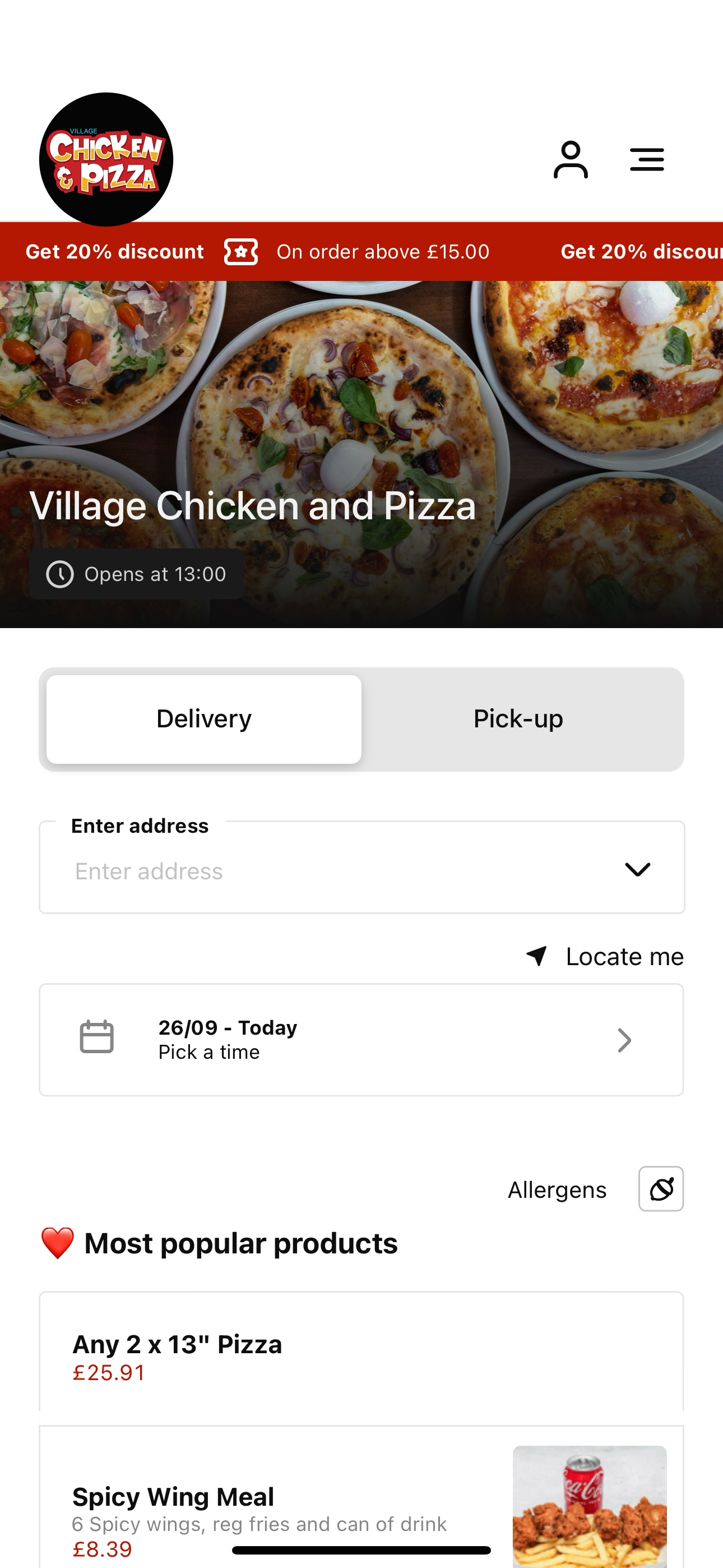 Village Chicken and Pizza screenshot 3