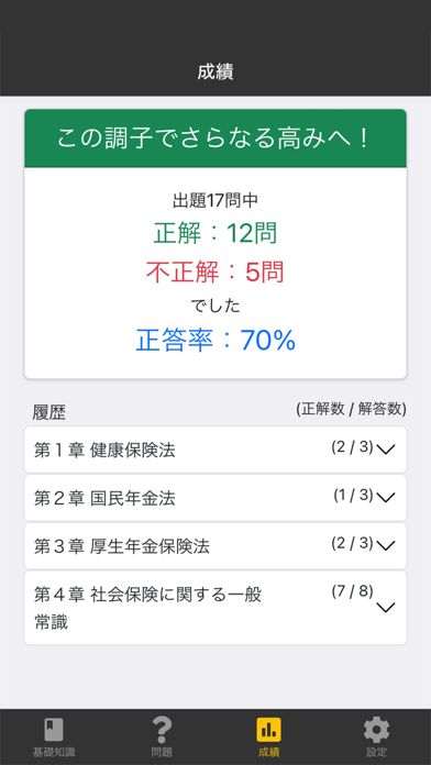 社労士Ⅱ 2025 社会保険法 〔資格試験対策アプリ〕 Screenshot