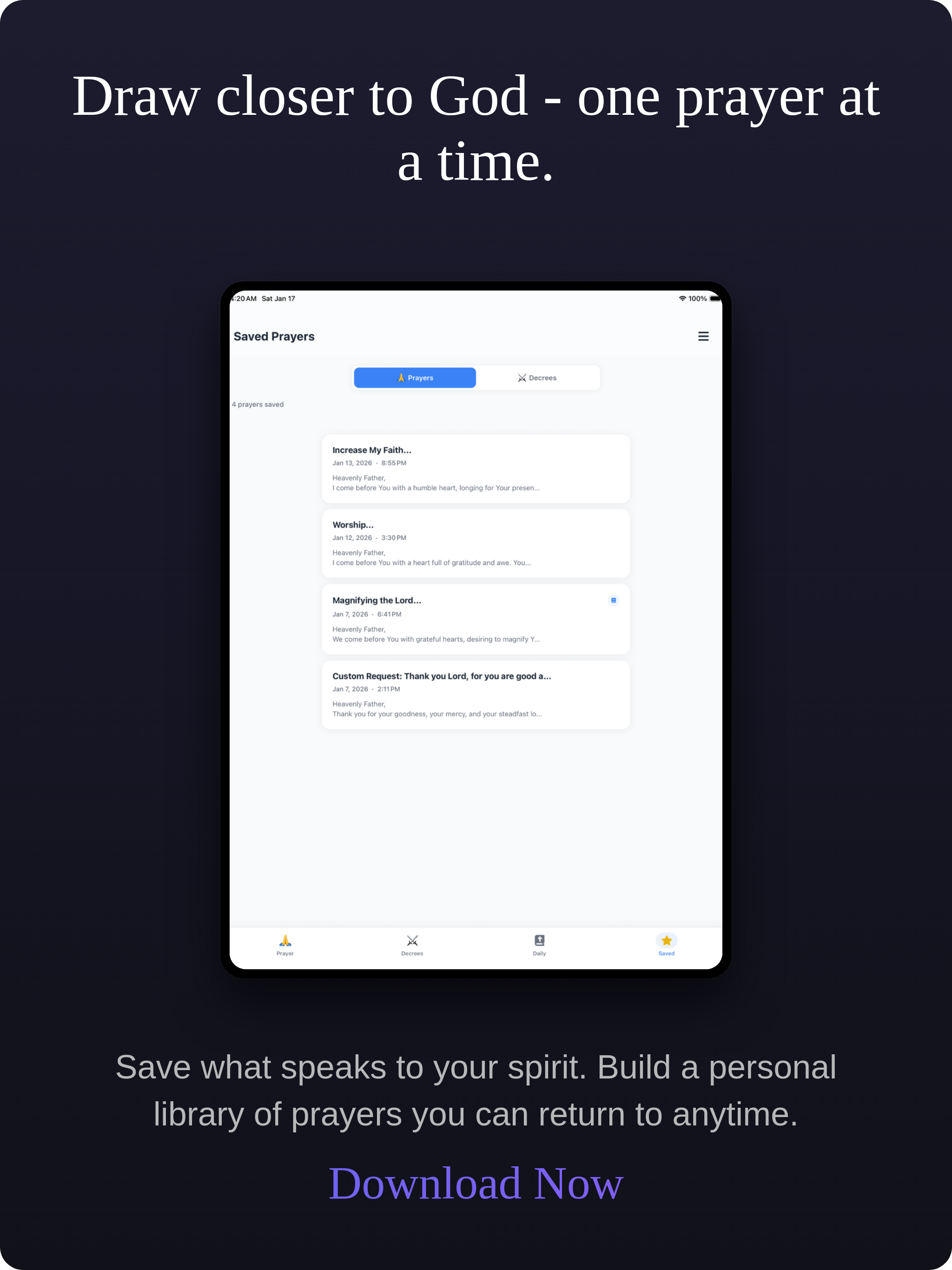 The Prayer App - Pray w/ Power screenshot 12