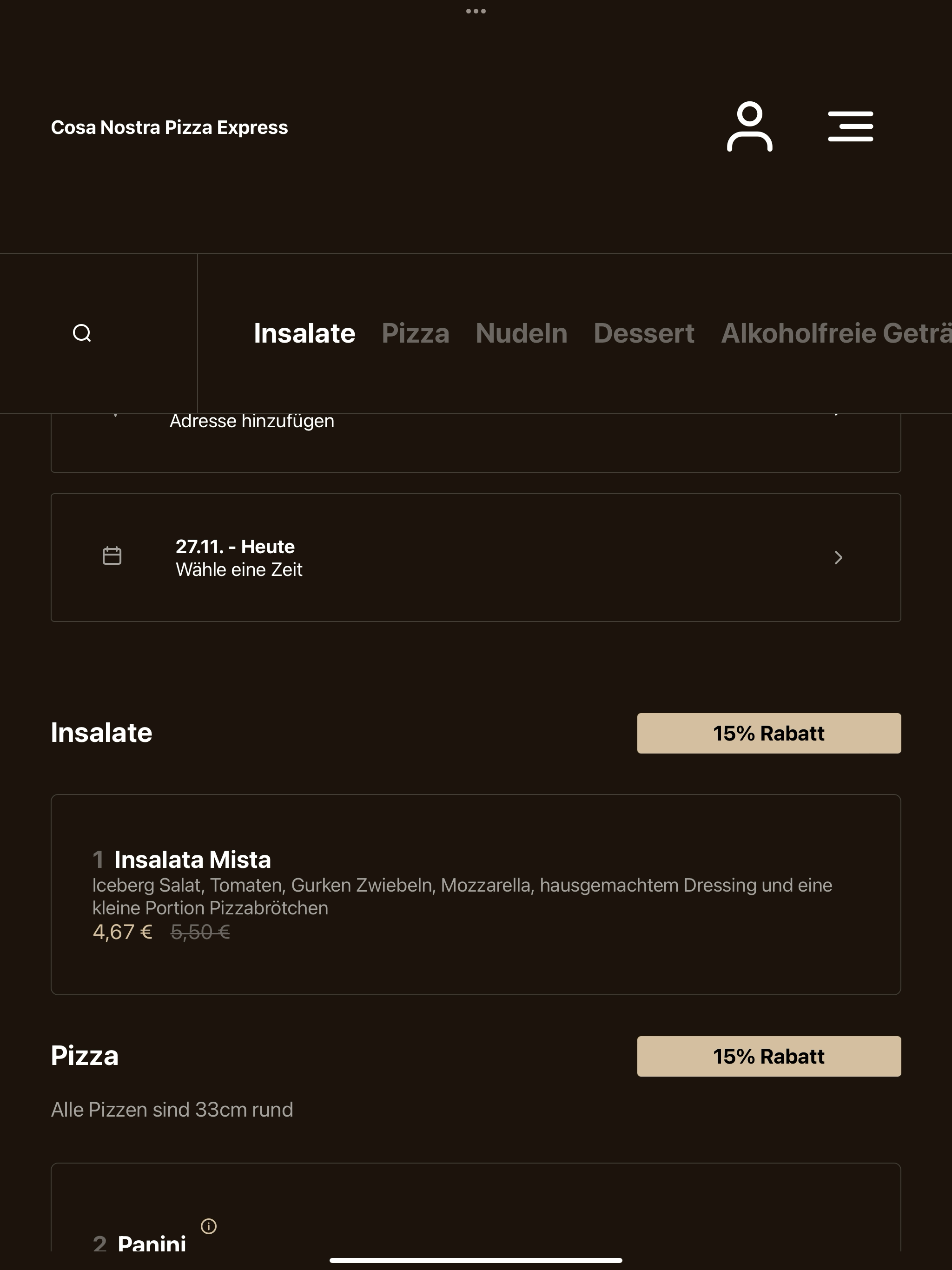 Cosa Nostra Pizza Express screenshot 7