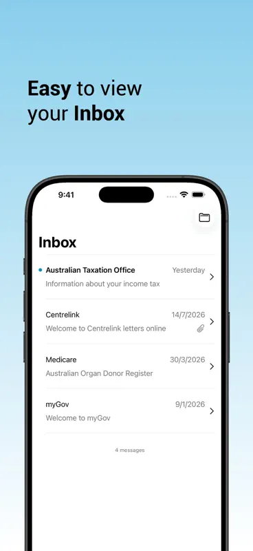 myGov screenshot 3 of 5