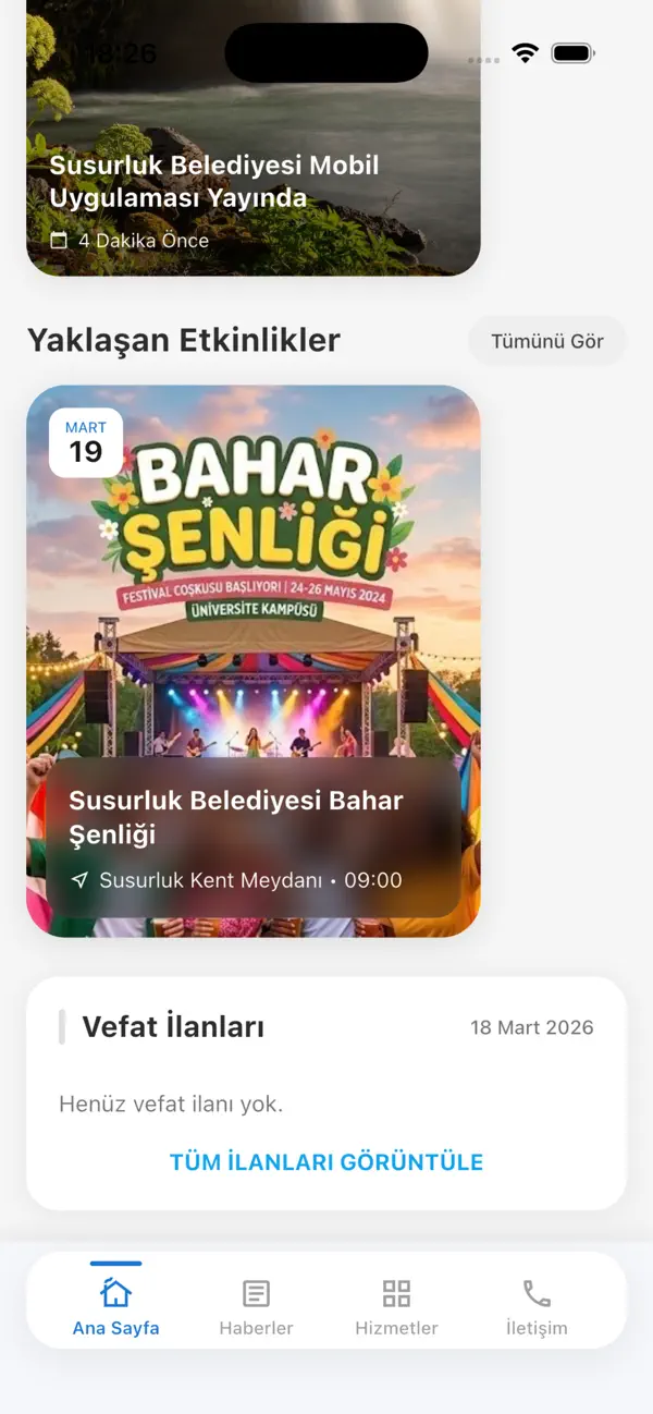 Screenshot #2 pour Susurluk Belediyesi Mobil