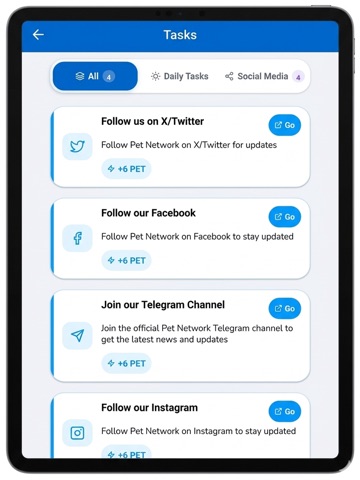 PET Network: Social iPad screenshot