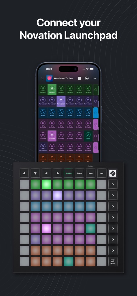 Launchpad - Music & Beat Maker - L'application offre une connectivité transparente avec le matériel Novation Launchpad physique, permettant aux utilisateurs d'étendre leur contrôle créatif et d'interagir visuellement avec la grille de pads éclairée.