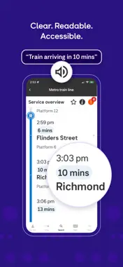 Public Transport Victoria app screenshot 8