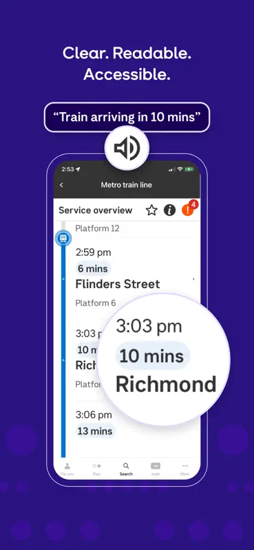 Public Transport Victoria app screenshot 8 of 8