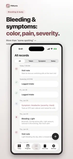 Pill Log for Gyno - PillKarte screenshot 3
