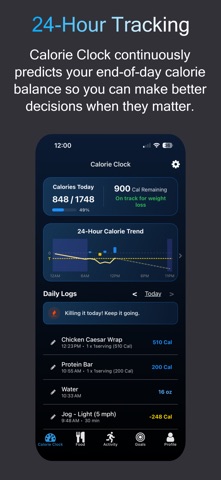Calorie Clock: Real-Time Screenshot 2 of 8