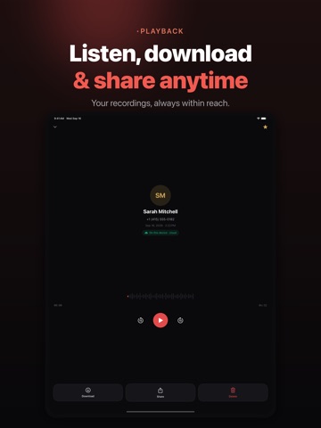 Auto Call Recorder: Calls iPad screenshot