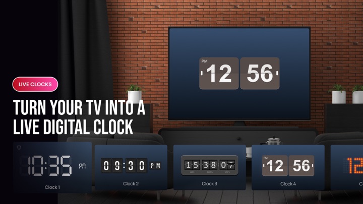 Screenshot #1 pour Digital Clock Live Wallpaper
