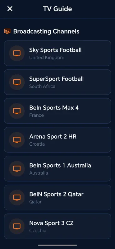 Sports X Guide screenshot 3 of 3