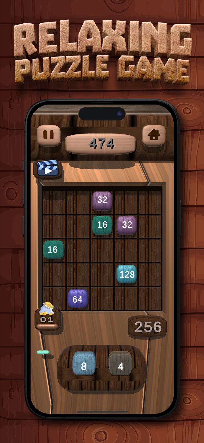 2048 Puzzle - Power of Two 3D