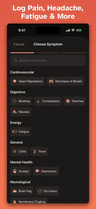 SymptomLog: Symptom Journal screenshot 2